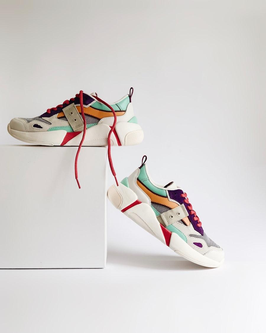 Intambwe demo — sneakers on a studio cube