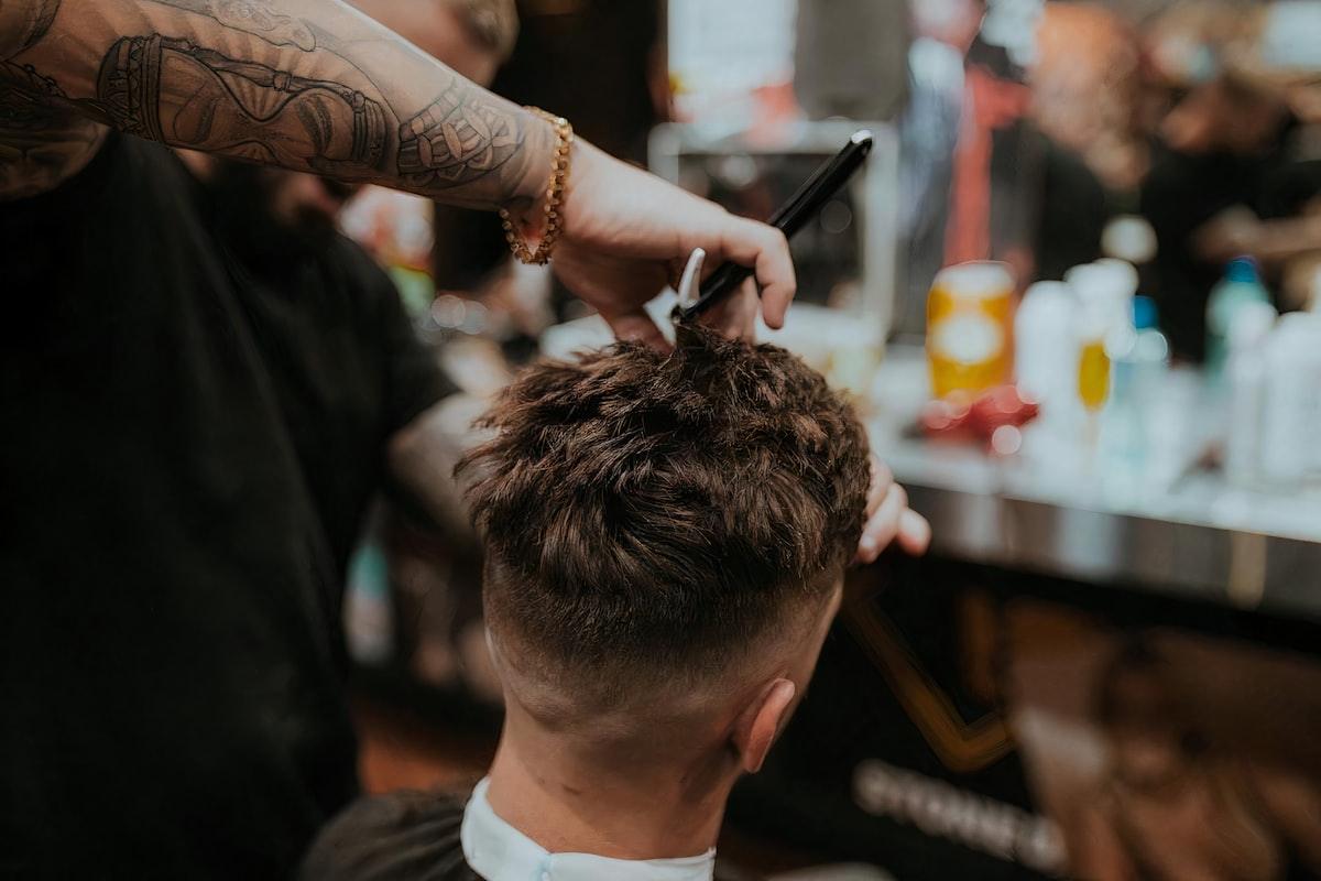 Close detail of a clean line-up in the chair